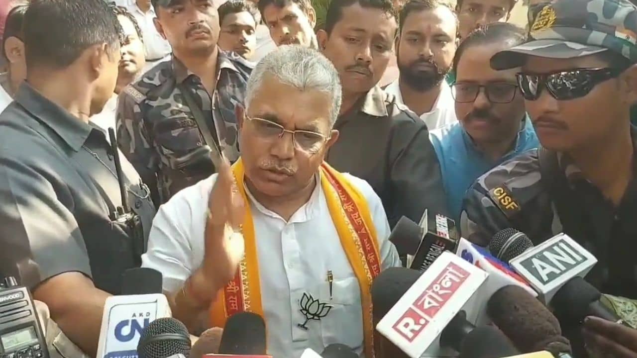 Dilip Ghosh: সময় পার, দিলীপের মিছিল আটকাল কমিশন