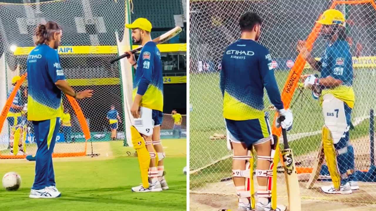 MS Dhoni: ভিডিয়ো: ধোনির পাঠশালায় সমীর রিজভি, মাহির পরামর্শ পেয়েই মারলেন ইয়াব্বড় ছয় MS Dhoni: ভিডিয়ো: ধোনির পাঠশালায় সমীর রিজভি, মাহির পরামর্শ পেয়েই মারলেন ইয়াব্বড় ছয়