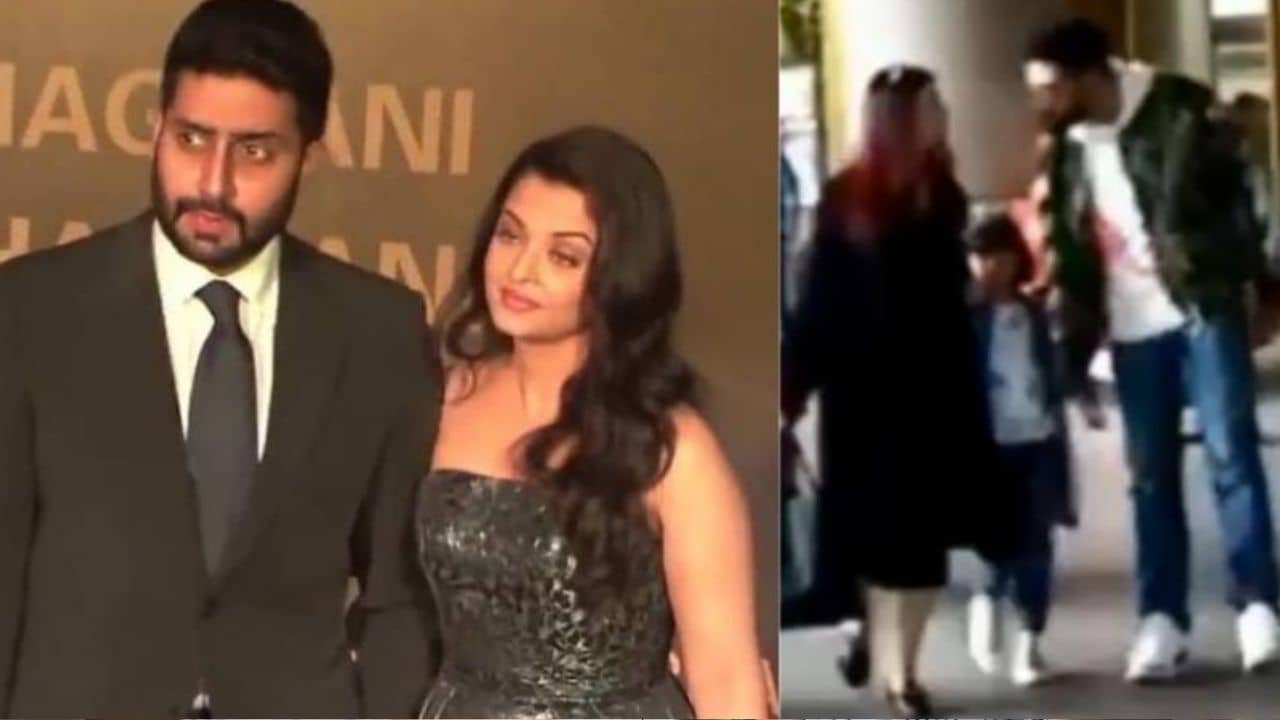 রাস্তার মাঝেই চলল অশান্তি, অভিষেক-ঐশ্বর্যের সাংসারিক বিবাদ ক্যামেরায় বন্দি