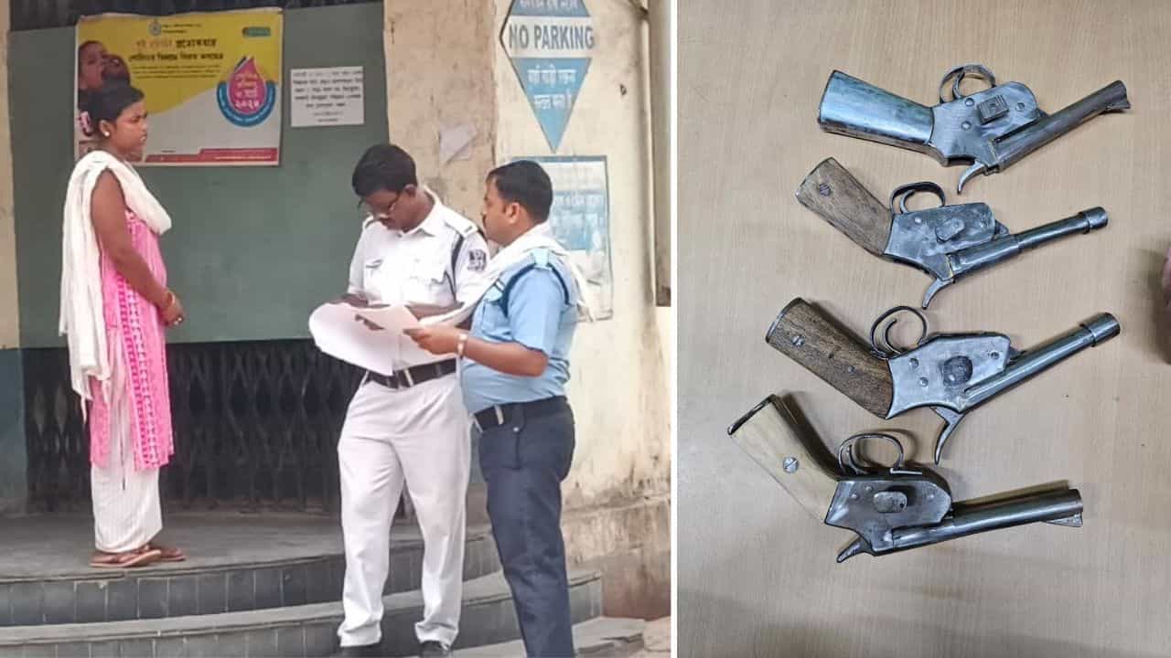 Firearms Recovery: বরকে সঙ্গে নিয়ে খুশবু বেরিয়েছিল বন্দুক বেচতে! হাতেনাতে ধরল পুলিশ Firearms Recovery: বরকে সঙ্গে নিয়ে খুশবু বেরিয়েছিল বন্দুক বেচতে! হাতেনাতে ধরল পুলিশ