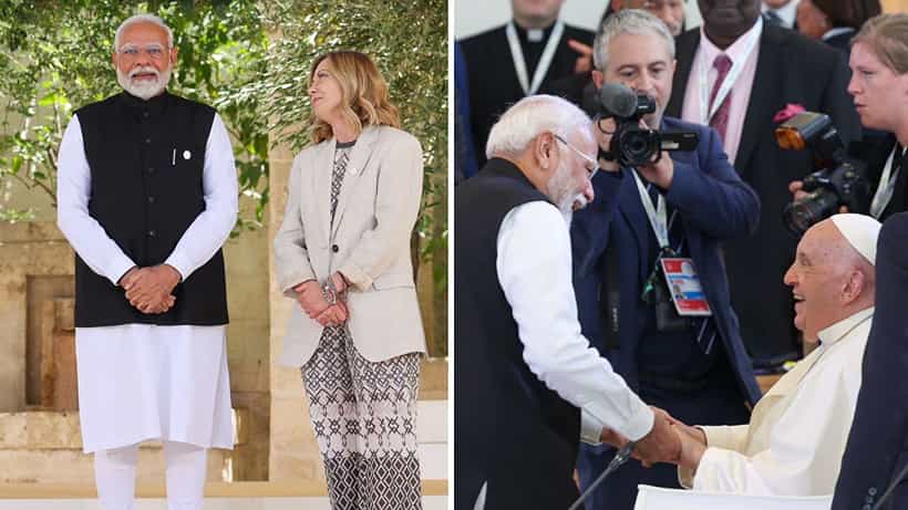 PM Modi in G7 Summit: জি৭ বৈঠকে গিয়ে মেলোনির সঙ্গে সাক্ষাৎ মোদীর, পোপকে আমন্ত্রণ ভারতে