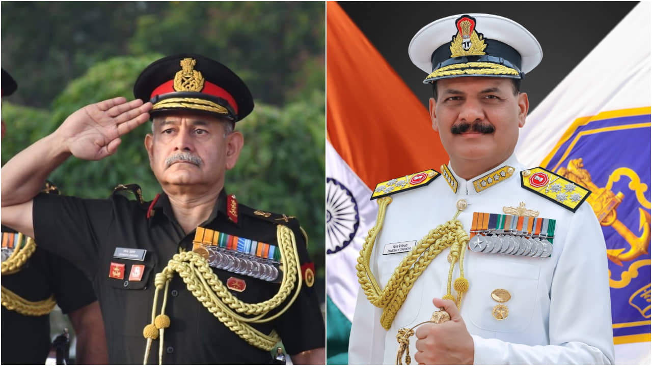 Indian Army And Navy Chiefs: রোল নং ৯৩১ ও ৯৩৮, দুই বন্ধুর একজন আজ সেনাপ্রধান, আরেকজন নৌসেনার মাথায়