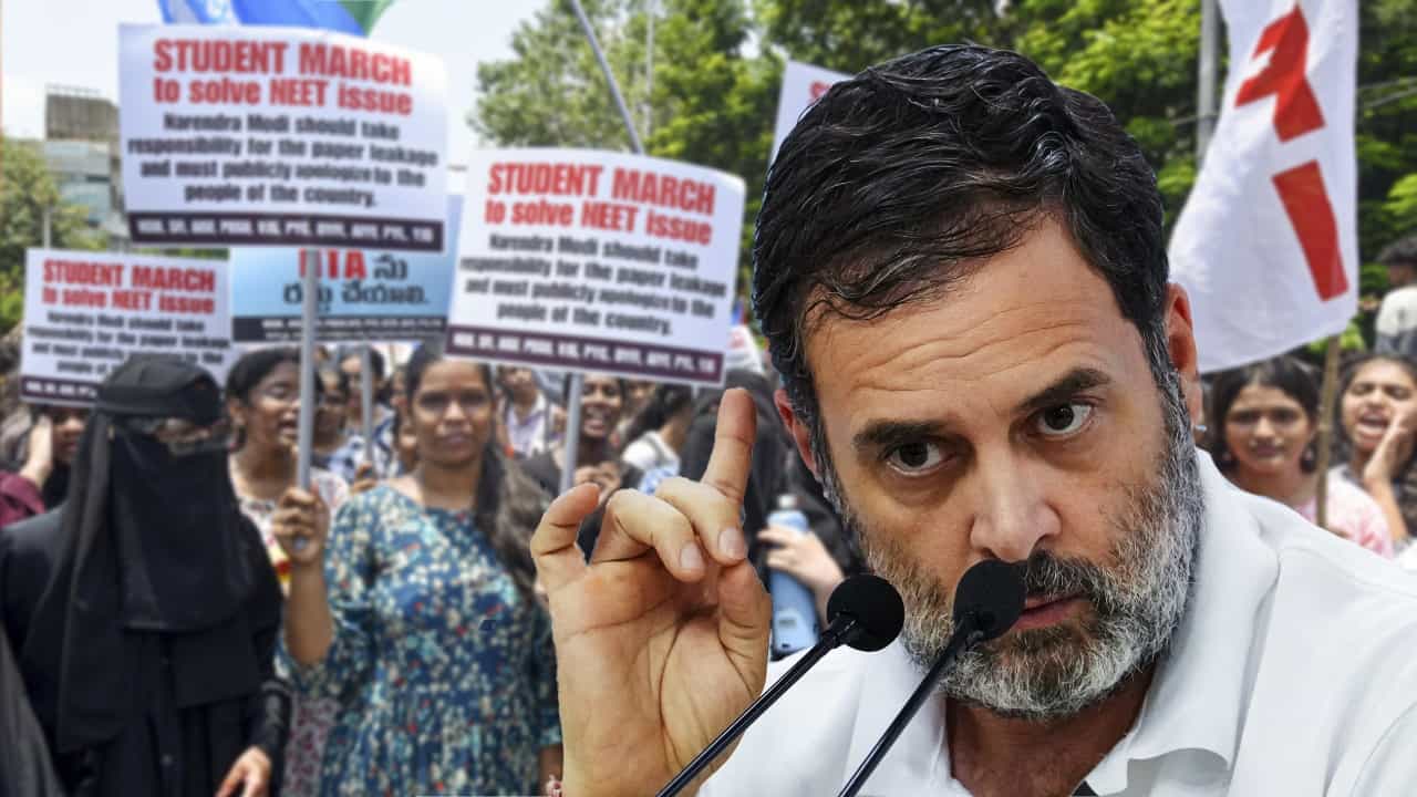 'প্রশ্নপত্র ফাঁস চলবেই যতদিন না...' NEET-UG নিয়ে BJP-RSS-কে নিশানা রাহুলের 'প্রশ্নপত্র ফাঁস চলবেই যতদিন না...' NEET-UG নিয়ে BJP-RSS-কে নিশানা রাহুলের