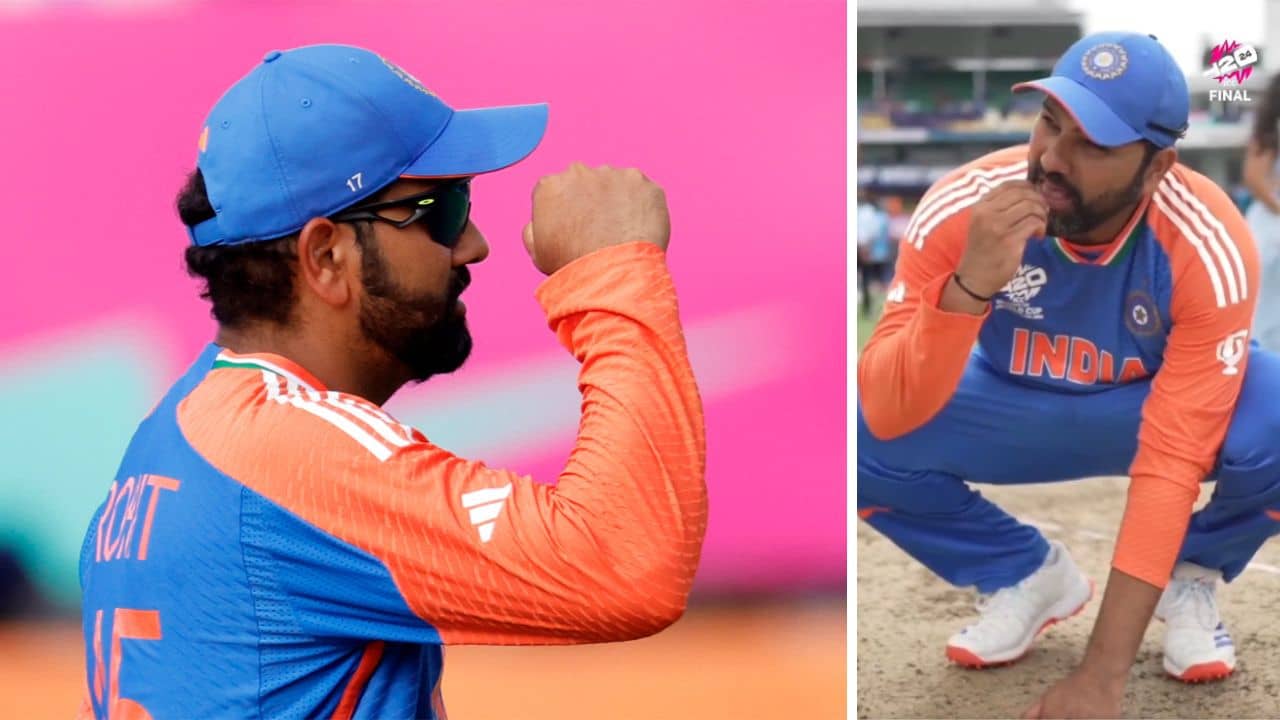 Rohit Sharma: ভিডিয়ো: যাবার বেলায়...! বার্বাডোজের ঘাস খেলেন চ্যাম্পিয়ন ক্যাপ্টেন রোহিত শর্মা