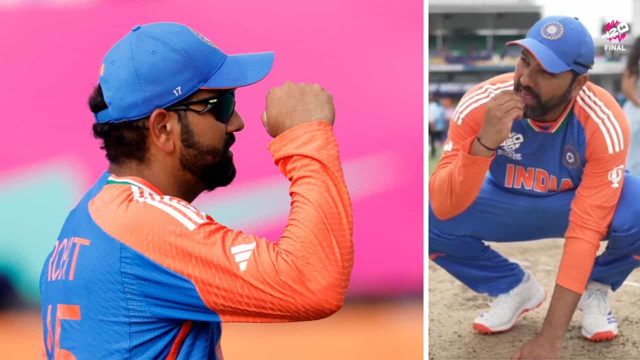 Rohit Sharma: ভিডিয়ো: যাবার বেলায়...! বার্বাডোজের ঘাস খেলেন চ্যাম্পিয়ন ক্যাপ্টেন রোহিত শর্মা Rohit Sharma: ভিডিয়ো: যাবার বেলায়...! বার্বাডোজের ঘাস খেলেন চ্যাম্পিয়ন ক্যাপ্টেন রোহিত শর্মা