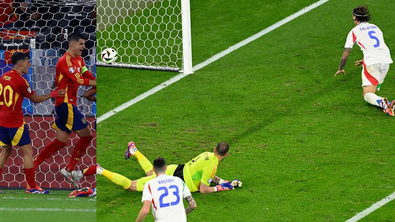 Euro 2024: স্পেনের পাসের বন্যায় নিজেদের ভুলেই ডুবল ইতালি, শেষ ষোলোয় মোরাতারা Euro 2024: স্পেনের পাসের বন্যায় নিজেদের ভুলেই ডুবল ইতালি, শেষ ষোলোয় মোরাতারা