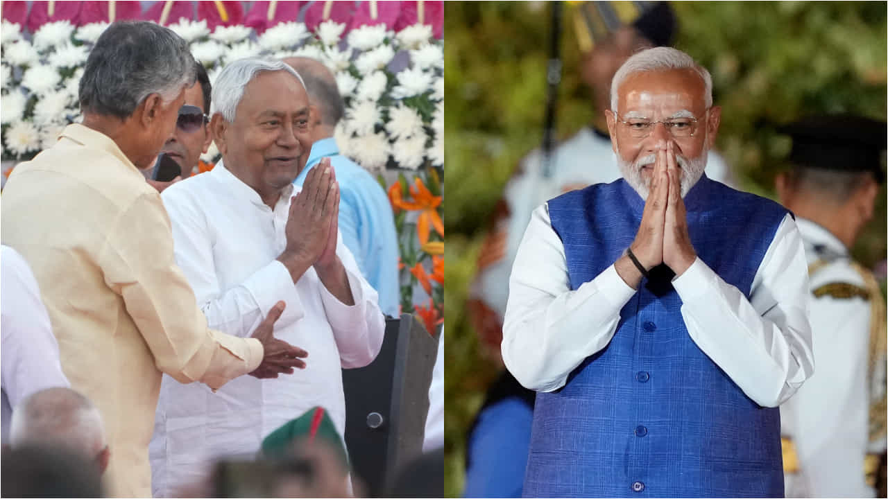 NDA ministers: মন্ত্রিসভায় শক্তি বাড়ল শরিকদের, কাকে ক'টা মন্ত্রক দিলেন মোদী? NDA ministers: মন্ত্রিসভায় শক্তি বাড়ল শরিকদের, কাকে ক'টা মন্ত্রক দিলেন মোদী?