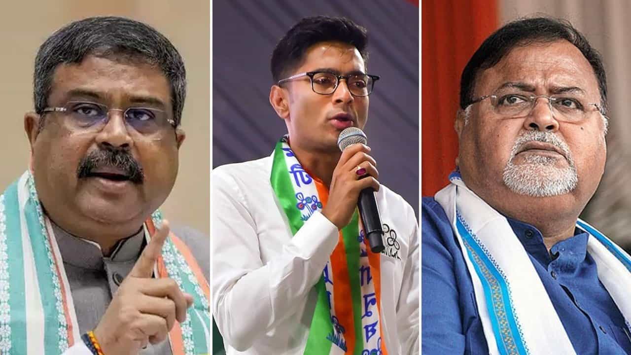 Abhishek Banerjee: ‘পার্থ গ্রেফতার হলে ধর্মেন্দ্র প্রধান নয় কেন?’ শিক্ষা দুর্নীতি নিয়ে অভিষেকের পাল্টা বাণ Abhishek Banerjee: ‘পার্থ গ্রেফতার হলে ধর্মেন্দ্র প্রধান নয় কেন?’ শিক্ষা দুর্নীতি নিয়ে অভিষেকের পাল্টা বাণ