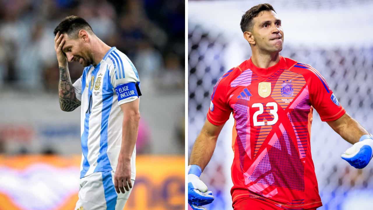 Copa America 2024: টাইব্রেকারে পেনাল্টি মিস মেসির, আর্জেন্টিনার ত্রাতা এমি; সেমিফাইনালে ডিফেন্ডিং চ্যাম্পিয়নরা Copa America 2024: টাইব্রেকারে পেনাল্টি মিস মেসির, আর্জেন্টিনার ত্রাতা এমি; সেমিফাইনালে ডিফেন্ডিং চ্যাম্পিয়নরা
