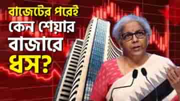 Stock Market Crash: নির্মলার বাজেট শুনেই আকাশ থেকে পড়ল শেয়ার বাজার, এত বড় ধস কেন জানেন?