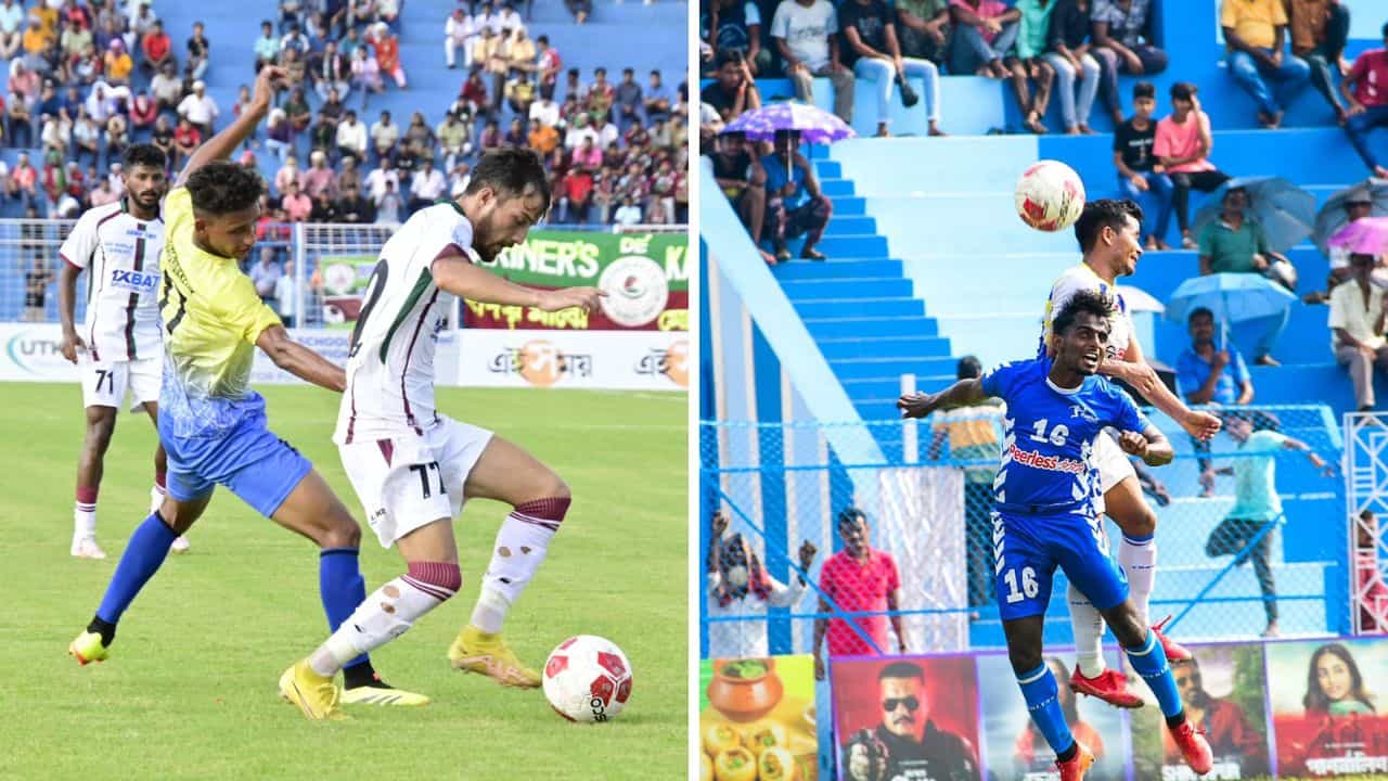 Mohun Bagan: পুলিশের ব্যারিকেডে আটকাল মোহনবাগান, উত্তপ্ত গ্যালারি Mohun Bagan: পুলিশের ব্যারিকেডে আটকাল মোহনবাগান, উত্তপ্ত গ্যালারি