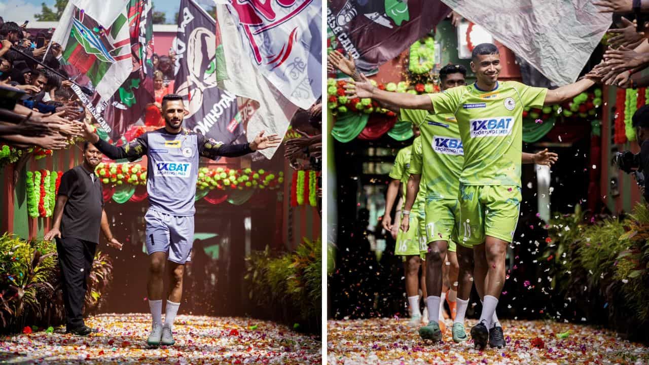 Mohun Bagan Day: পুষ্পবৃষ্টিতে বরণ ম্যাকলারেনদের, অমর একাদশের মূর্তিতে শ্রদ্ধা শুভাশিসদের Mohun Bagan Day: পুষ্পবৃষ্টিতে বরণ ম্যাকলারেনদের, অমর একাদশের মূর্তিতে শ্রদ্ধা শুভাশিসদের