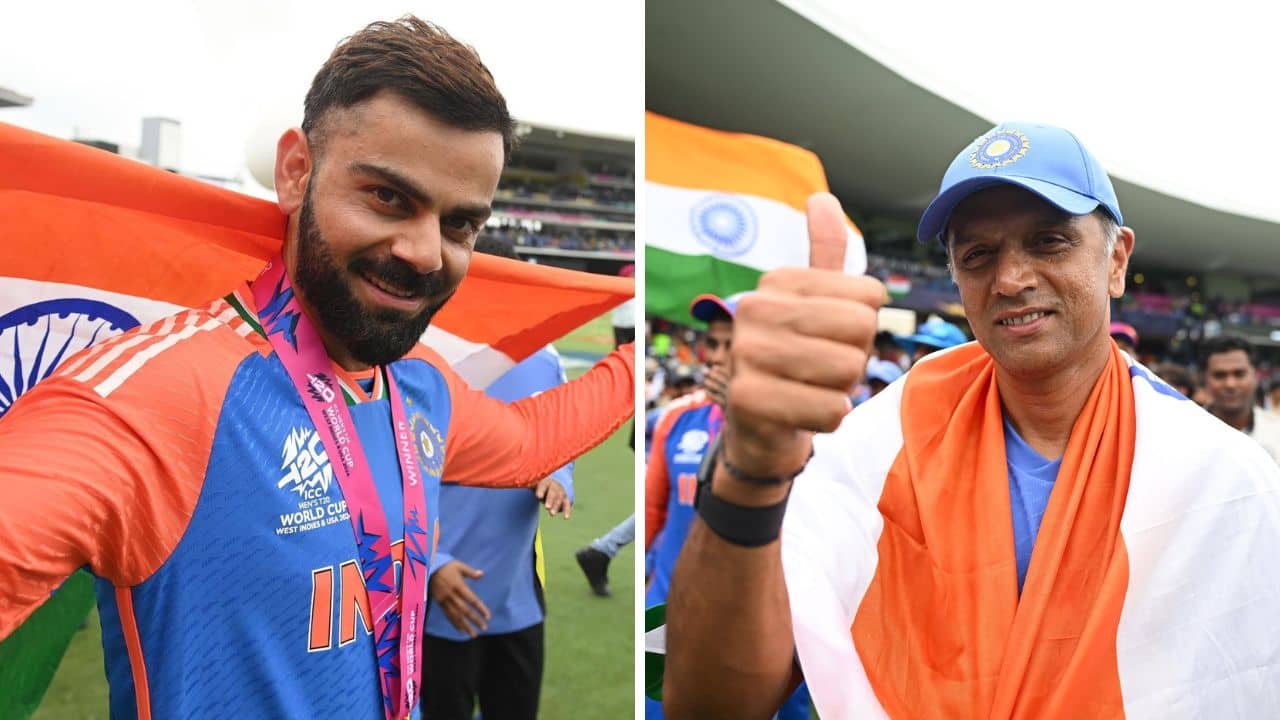 Virat Kohli: ভিডিয়ো: ভারতের প্রাক্তন কোচ হওয়ার আগে বিরাটকে শেষ কাজ দিয়ে গেলেন দ্রাবিড়