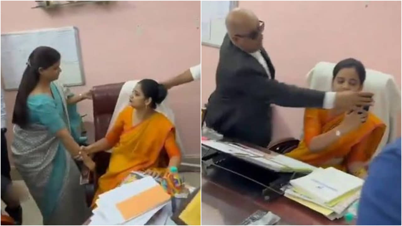 Video: চেয়ার ছাড়বেন না প্রশ্ন ফাঁসে অভিযুক্ত অধ্যক্ষ! স্কুলের কর্মীরা যা করলেন, ভিডিয়ো ভাইরাল!