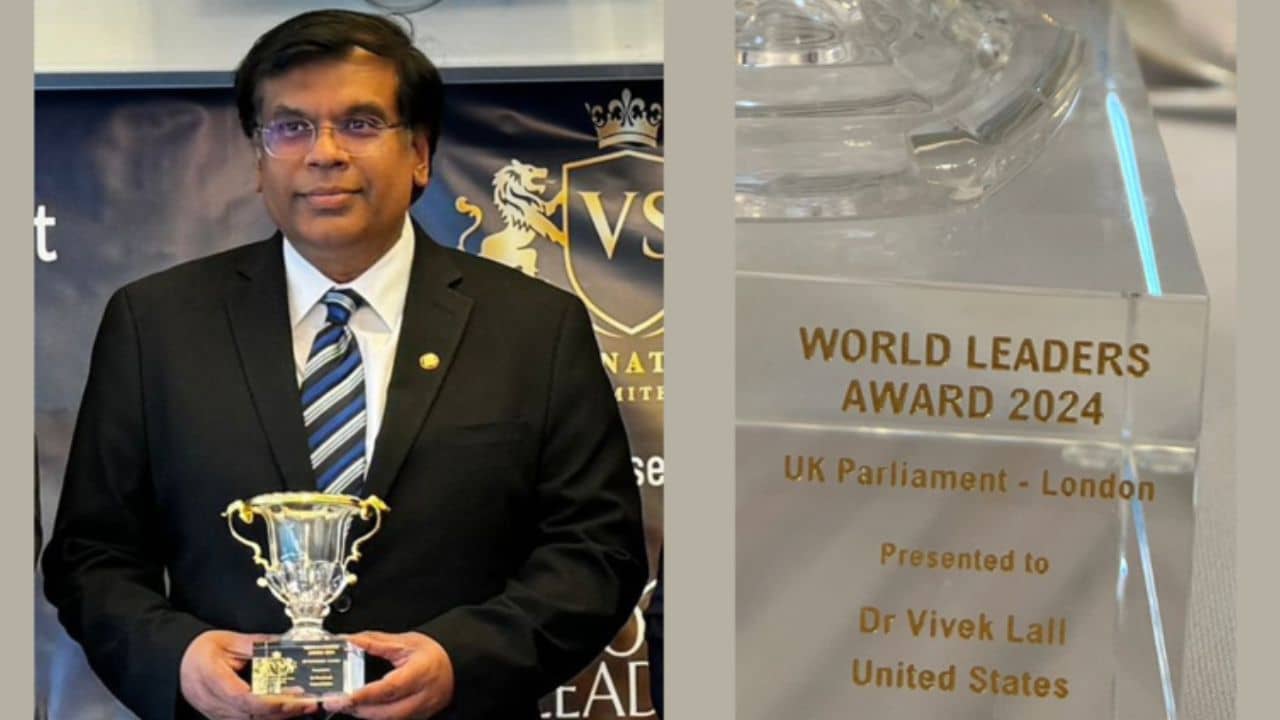 Vivek Lall bags World Leaders Award: বিজ্ঞানী বিবেক লালের মুকুটে নতুন পালক, পেলেন ওয়ার্ল্ড লিডার্স অ্যাওয়ার্ড
