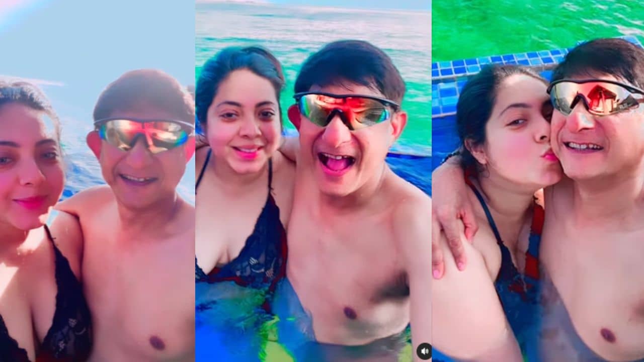 Video: জাপটে ধরে তুমুল জলকেলি, শ্রীময়ী-কাঞ্চনের হনিমুন জমে ক্ষীর