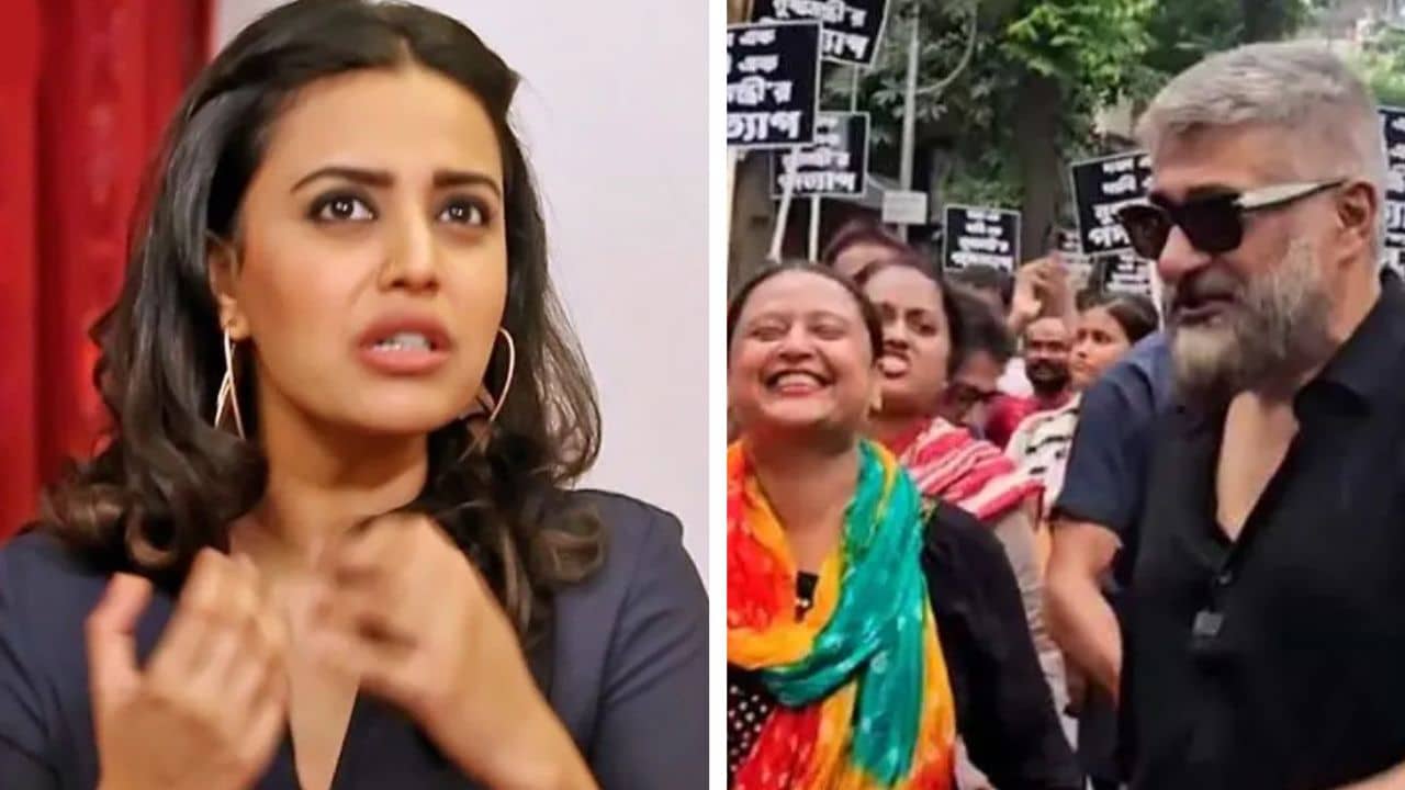 প্রতিবাদ মিছিলে খিলখিলিয়ে হাসি! বিবেক অগ্নিহোত্রীকে দেখে বমি স্বরার