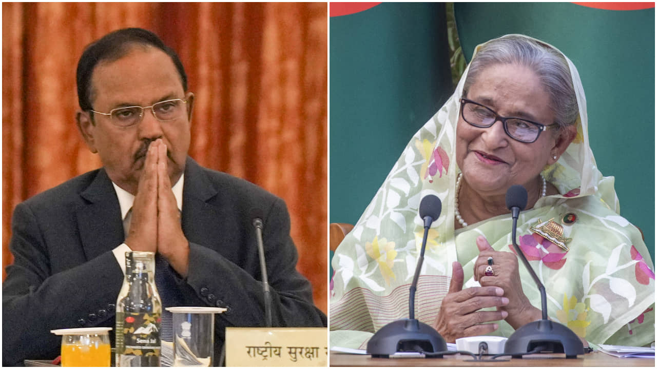 Sheikh Hasina: প্রস্তুত নয় ব্রিটেন, বৈঠক অজিত ডোভালের সঙ্গে, কোথায় যাবেন হাসিনা?