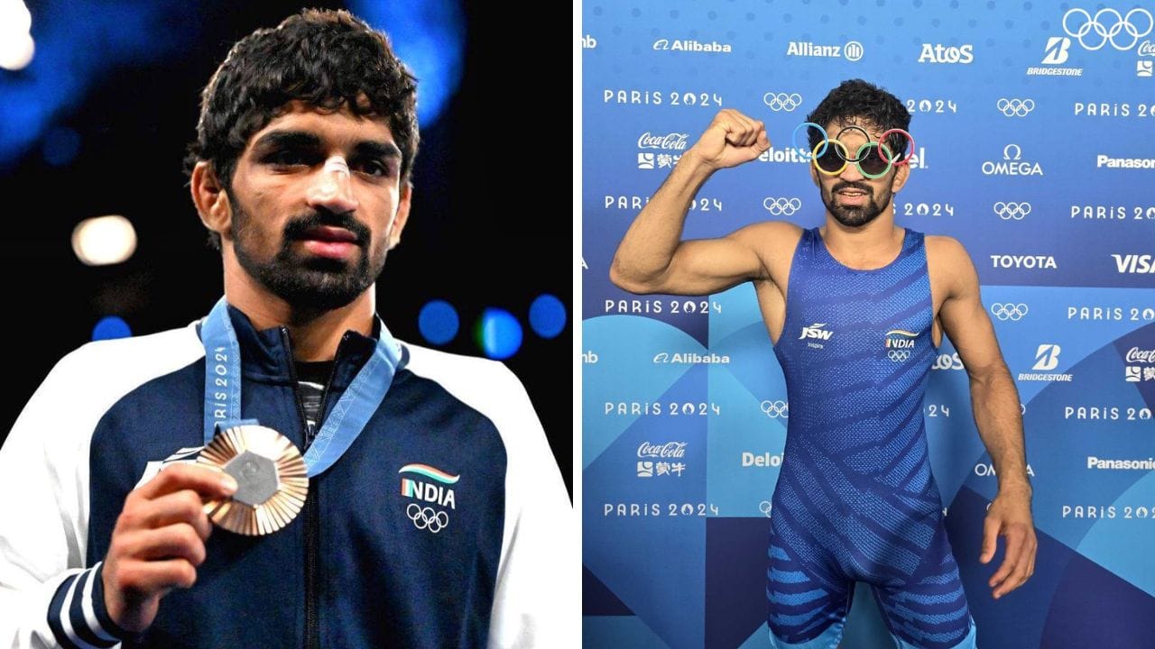 Aman Sehrawat: প্যারিসে পিভি সিন্ধুর রেকর্ড ভেঙে চুরমার করলেন আমন শেরাওয়াত Aman Sehrawat: প্যারিসে পিভি সিন্ধুর রেকর্ড ভেঙে চুরমার করলেন আমন শেরাওয়াত