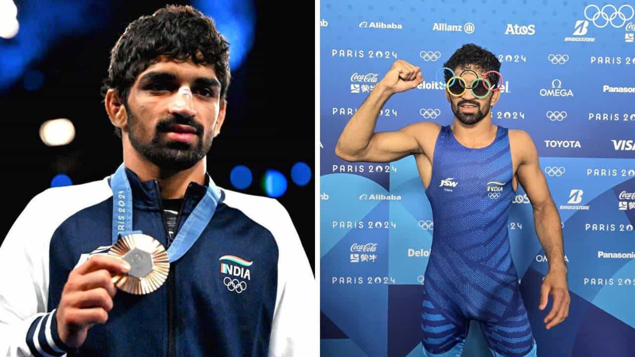 Aman Sehrawat: প্যারিসে পিভি সিন্ধুর রেকর্ড ভেঙে চুরমার করলেন আমন শেরাওয়াত Aman Sehrawat: প্যারিসে পিভি সিন্ধুর রেকর্ড ভেঙে চুরমার করলেন আমন শেরাওয়াত