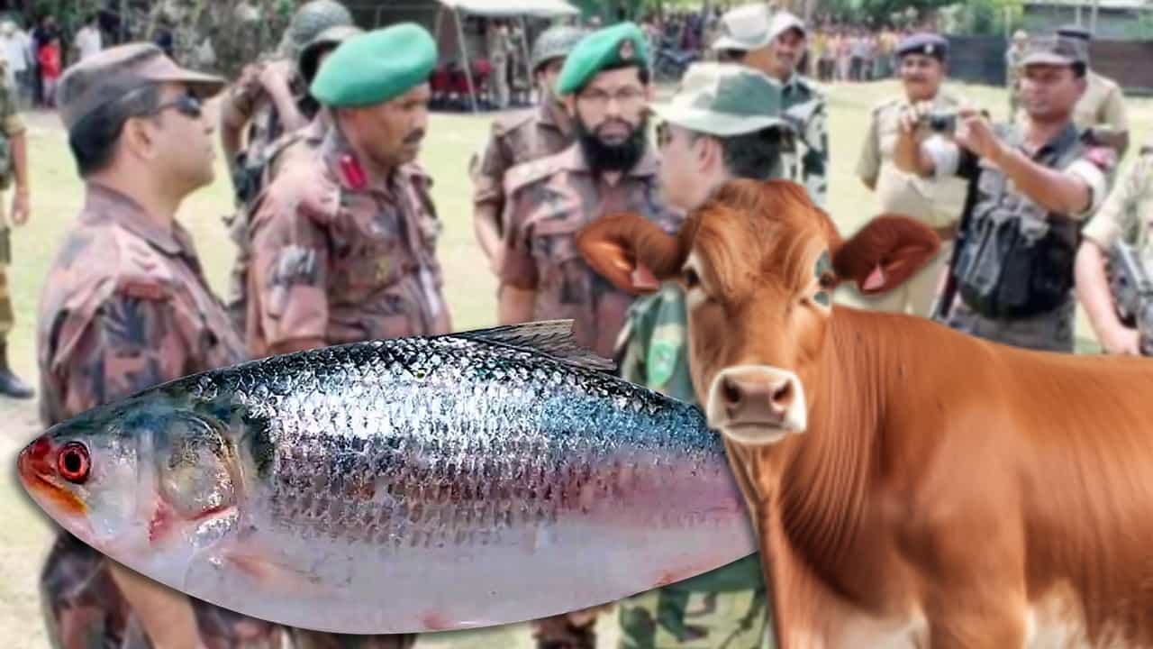 India-Bangladesh: যাচ্ছে গরু, আসছে ইলিশ! বাংলাদেশ সীমান্তে ঘুম ছুটল BSF-এর India-Bangladesh: যাচ্ছে গরু, আসছে ইলিশ! বাংলাদেশ সীমান্তে ঘুম ছুটল BSF-এর