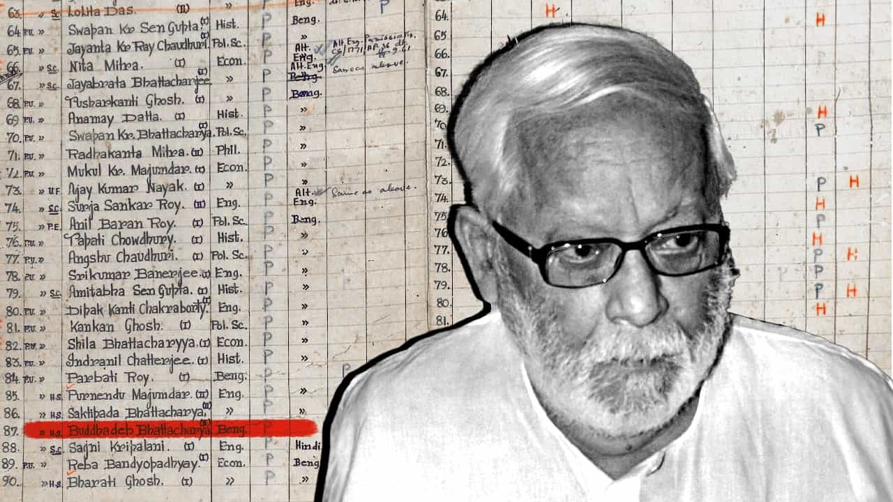 Buddhadeb Bhattacharya: রেজিস্টার খাতায় বুদ্ধবাবুর স্মৃতি, প্রেসিডেন্সির আর্কাইভে আজও রাখা বুদ্ধবাবুর সেই 'লেখা' Buddhadeb Bhattacharya: রেজিস্টার খাতায় বুদ্ধবাবুর স্মৃতি, প্রেসিডেন্সির আর্কাইভে আজও রাখা বুদ্ধবাবুর সেই 'লেখা'