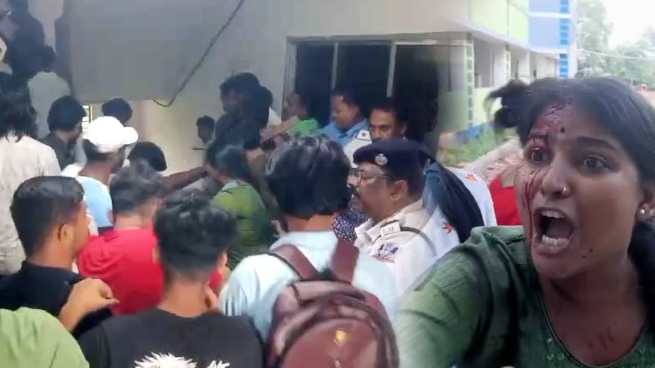 TMCP-র দুই দলের সংঘর্ষে উত্তপ্ত ডোমজুড়ের কলেজ, তাড়া খেয়ে দৌড় তৃণমূল নেতার, পুলিশের সামনেই ফাটল মাথা