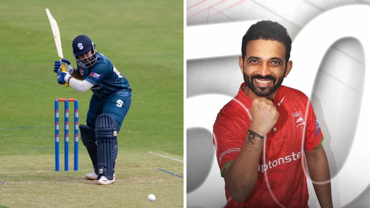 Rahane-Prithvi: কাউন্টিতে দাপট দুই ভারতীয়র, ওয়ান ডে খেললেন টি-টোয়েন্টি মেজাজে Rahane-Prithvi: কাউন্টিতে দাপট দুই ভারতীয়র, ওয়ান ডে খেললেন টি-টোয়েন্টি মেজাজে