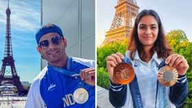 নীরজের রুপো, মনুর জোড়া ব্রোঞ্জ; ছবিতে দেখুন প্যারিসে ভারতের পদকজয়ীদের