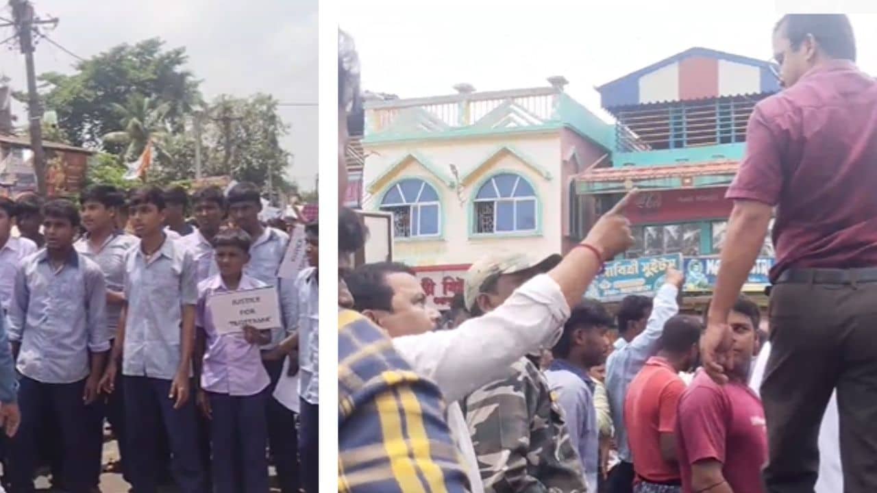 RG Kar Protest: ডাক্তার দিদির দোষীদের শাস্তি চেয়ে পথে বাচ্চারা, দলবল নিয়ে হঠাৎ হাজির TMC নেতা চন্দন, শিক্ষক-অভিভাবদের সঙ্গেও অভ্যবতা
