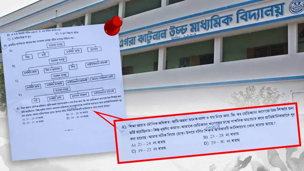 RG Kar Case: একাদশ শ্রেণির পলিটিক্যাল সায়েন্সের পরীক্ষায় RG কর নিয়ে প্রশ্ন, বিষয়টির পিছনে রাজনীতি দেখছে TMC