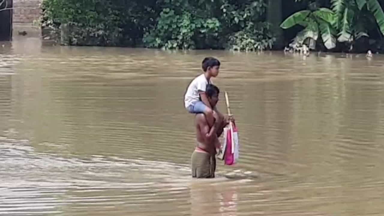 Hooghly: চারিদিকে শুধু জল আর জল, হুগলির অবস্থা দেখুন... Hooghly: চারিদিকে শুধু জল আর জল, হুগলির অবস্থা দেখুন...