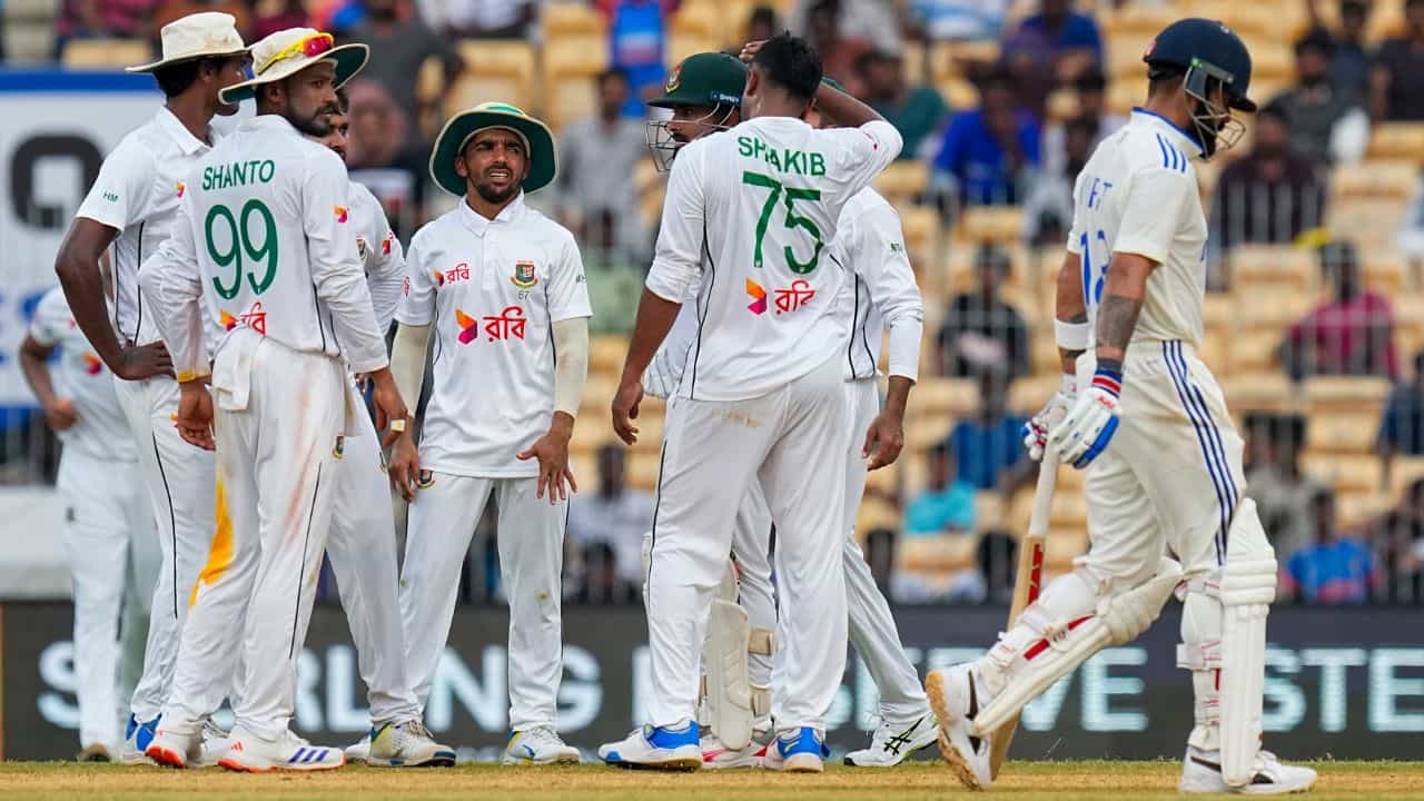IND vs BAN: 'মালিঙ্গা হয়ে গেলে!', সাকিবকে খোঁচা বিরাট কোহলির IND vs BAN: 'মালিঙ্গা হয়ে গেলে!', সাকিবকে খোঁচা বিরাট কোহলির