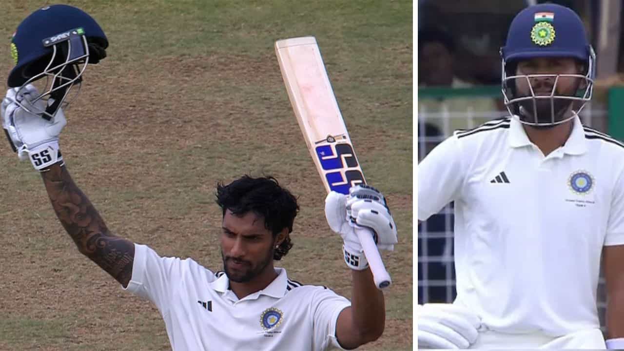 Duleep Trophy 2024: দলীপ ট্রফিতে জোড়া হার শ্রেয়সের টিমের, ১৮৬ রানের বড় জয় তিলকদের Duleep Trophy 2024: দলীপ ট্রফিতে জোড়া হার শ্রেয়সের টিমের, ১৮৬ রানের বড় জয় তিলকদের