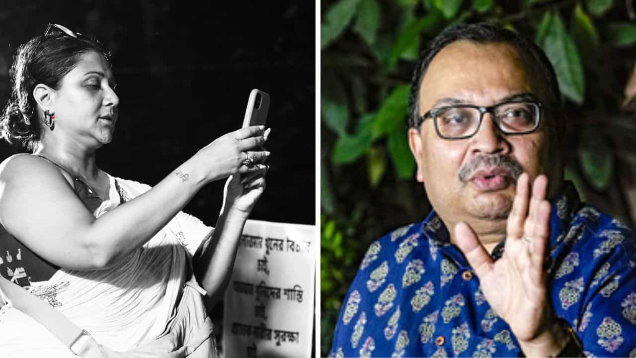 Kunal Ghosh: 'আমার মেয়েকে কে ফেরাবে?' স্বস্তিকার পোস্টারে 'দ্বিচারিতা' দেখছেন কুণাল ঘোষ Kunal Ghosh: 'আমার মেয়েকে কে ফেরাবে?' স্বস্তিকার পোস্টারে 'দ্বিচারিতা' দেখছেন কুণাল ঘোষ