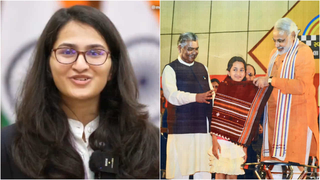 Vantika Agrawal: বারো বছর আগে মোদীই দিয়েছিলেন প্রেরণা, ফাঁস করলেন 'সোনার' মেয়ে Vantika Agrawal: বারো বছর আগে মোদীই দিয়েছিলেন প্রেরণা, ফাঁস করলেন 'সোনার' মেয়ে