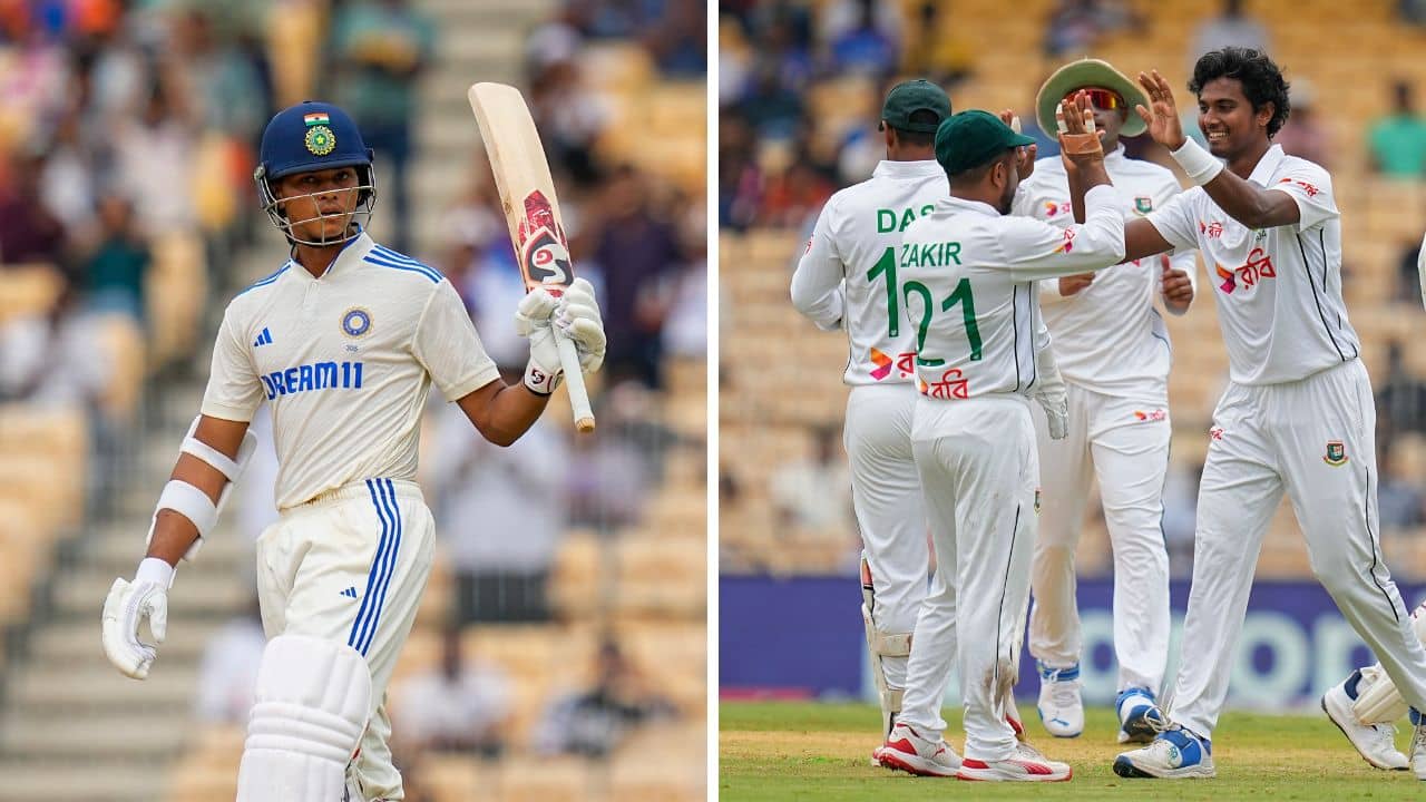 India vs Bangladesh: চিপক টেস্টের দ্বিতীয় সেশনেও উজ্জ্বল হাসান, ভারতের প্রাপ্তি যশস্বীর হাফসেঞ্চুরি