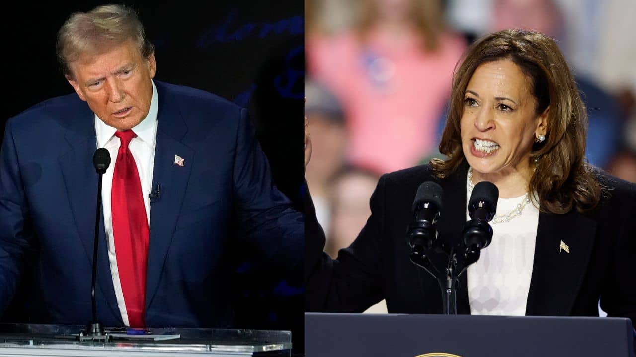 US presidential contest: হোয়াইট হাউসের মসনদে কে বসবেন? কমলা-ট্রাম্পের লড়াইয়ে কে এগিয়ে সমীক্ষায়?