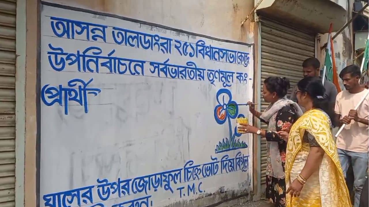 Bankura: প্রার্থী ঘোষণা হয়নি, তার আগেই উপভোটের দেওয়াল লিখন শুরু তৃণমূলের