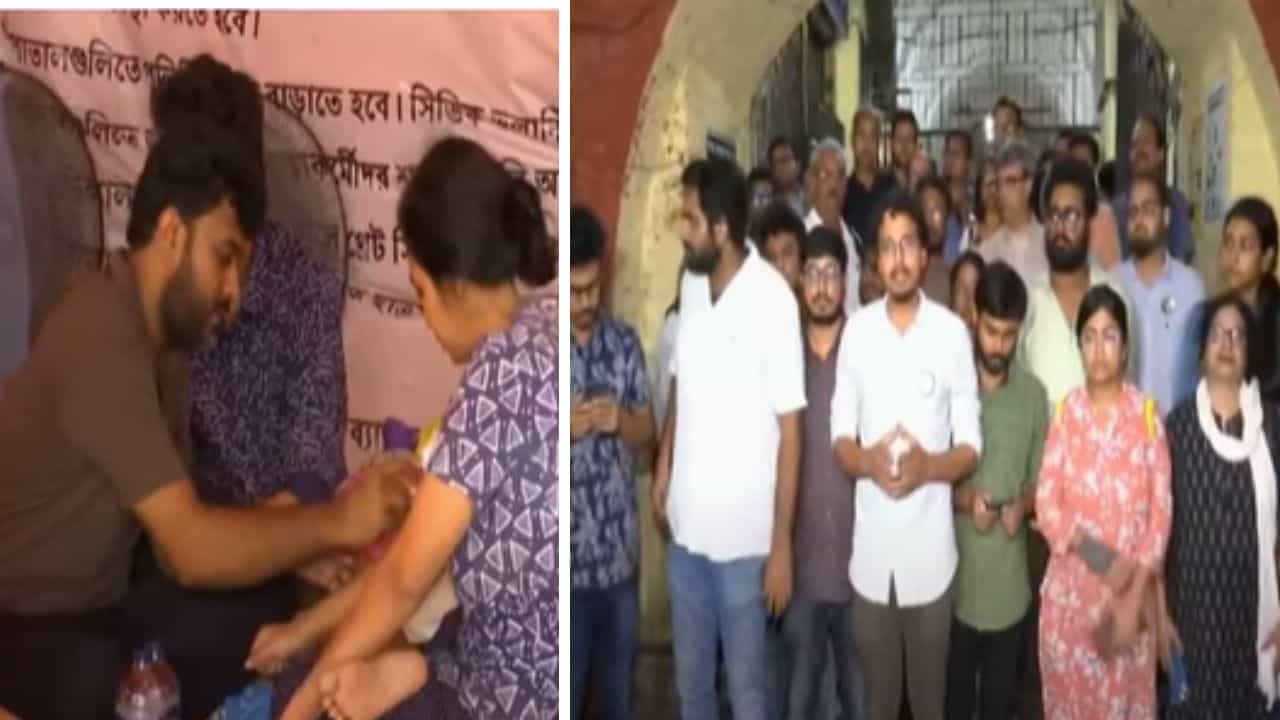 Doctors' Protest: সোমবার পর্যন্ত মুখ্যমন্ত্রীকে ডেডলাইন দিলেন জুনিয়র চিকিৎসকরা, মঙ্গলবার স্বাস্থ্যক্ষেত্রে বড় বিপদের আশঙ্কা Doctors' Protest: সোমবার পর্যন্ত মুখ্যমন্ত্রীকে ডেডলাইন দিলেন জুনিয়র চিকিৎসকরা, মঙ্গলবার স্বাস্থ্যক্ষেত্রে বড় বিপদের আশঙ্কা