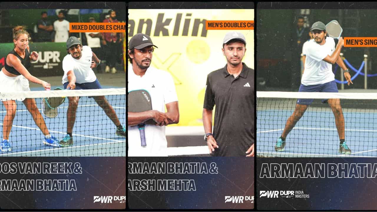 Armaan Bhatia Treble: আরমান ভাটিয়ার ইতিহাস, ইন্ডিয়া মাস্টার্স পিকলবলে ত্রিমুকুট জয় ভারতীয় তারকার! Armaan Bhatia Treble: আরমান ভাটিয়ার ইতিহাস, ইন্ডিয়া মাস্টার্স পিকলবলে ত্রিমুকুট জয় ভারতীয় তারকার!