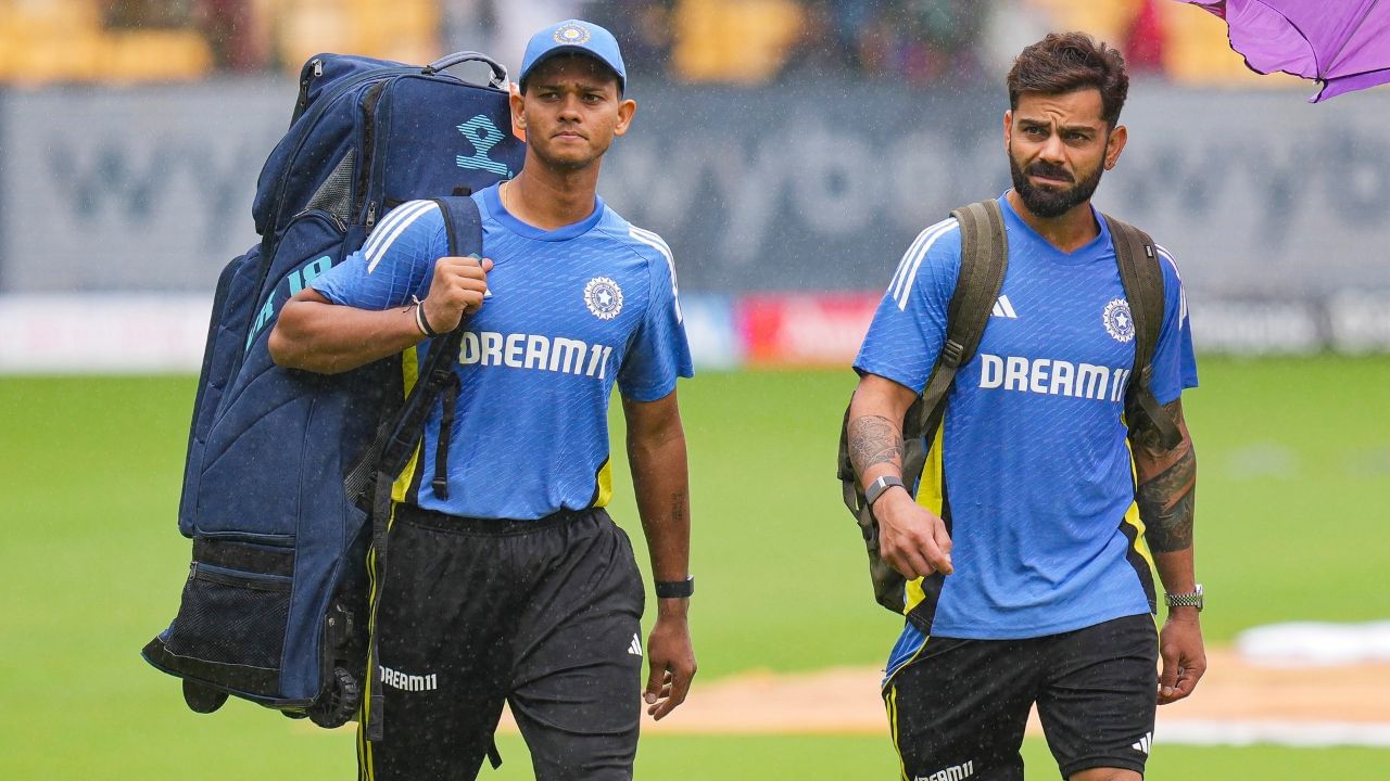 IND vs NZ: Vídeo: Dia 1 do teste de Bangalore encharcado de chuva, Chinnaswamy estremece em ‘shadbrahma’