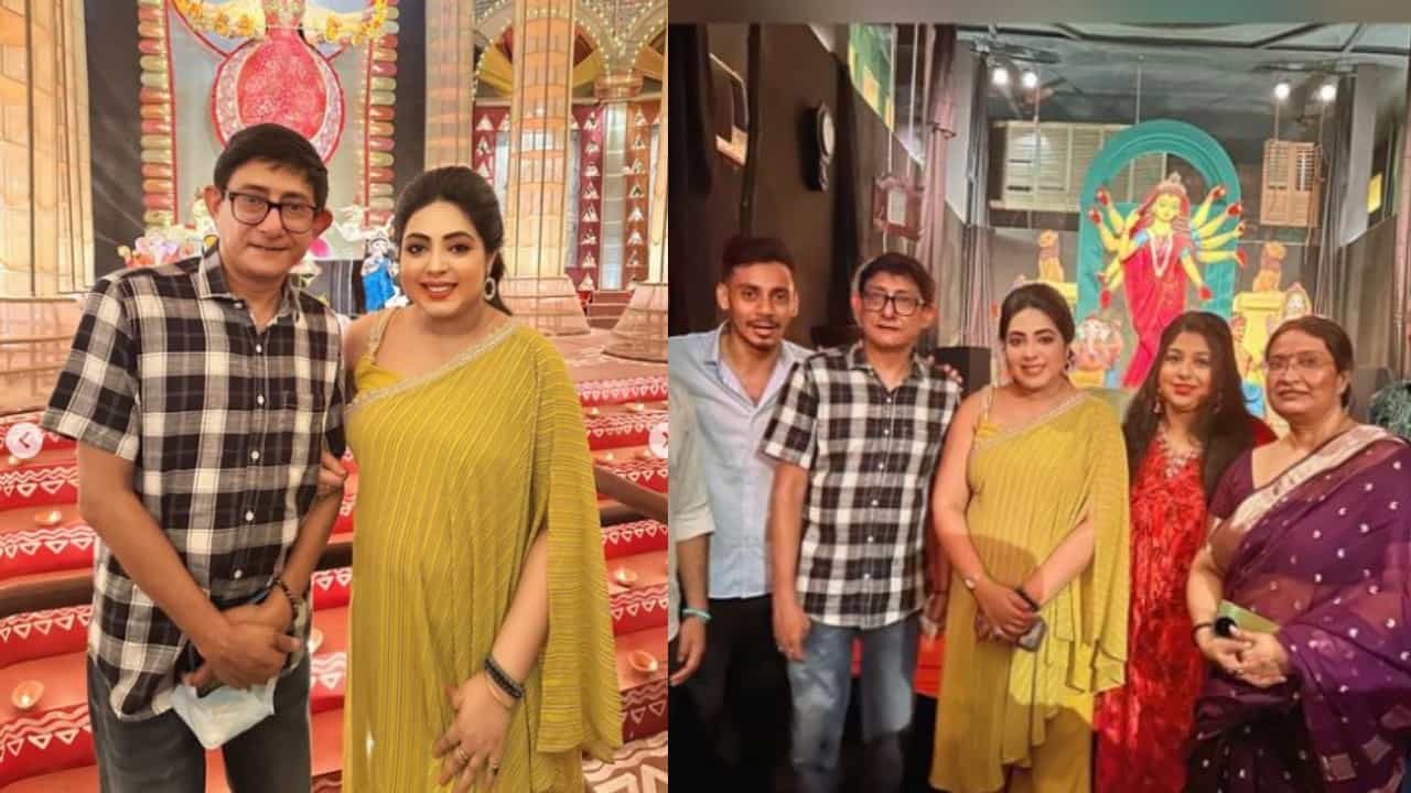 হাতে হাত ধরে উত্তর কলকাতার ঠাকুর দেখলেন শ্রীময়ী-কাঞ্চন, ভাইরাল তারকা জুটির ছবি হাতে হাত ধরে উত্তর কলকাতার ঠাকুর দেখলেন শ্রীময়ী-কাঞ্চন, ভাইরাল তারকা জুটির ছবি