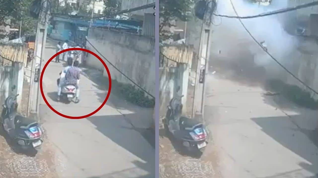 চলন্ত স্কুটারেই ফাটল বস্তা ভর্তি পেঁয়াজ বোমা, ছিন্নভিন্ন যুবকের দেহ, আহত আরও ৬