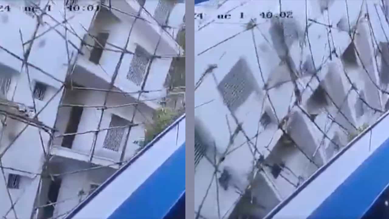 বাইরে তুমুল বৃষ্টি, টাইলসের কাজ শুরু হতেই হুড়মুড়িয়ে ভেঙে পড়ল বহুতল, মৃত ৫ বাইরে তুমুল বৃষ্টি, টাইলসের কাজ শুরু হতেই হুড়মুড়িয়ে ভেঙে পড়ল বহুতল, মৃত ৫