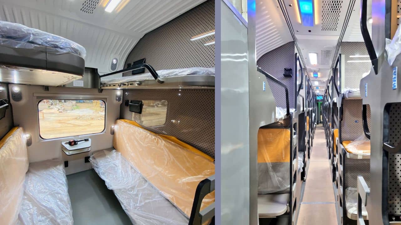 Vande Bharat Sleeper: প্রিমিয়াম সিট থেকে কবচ সিস্টেম, ১৬০ কিমি বেগেও ঝাঁকুনি হবে না ট্রেনে! বন্দে ভারত স্লিপারে চড়লে ভুলে যাবেন রাজধানীকে