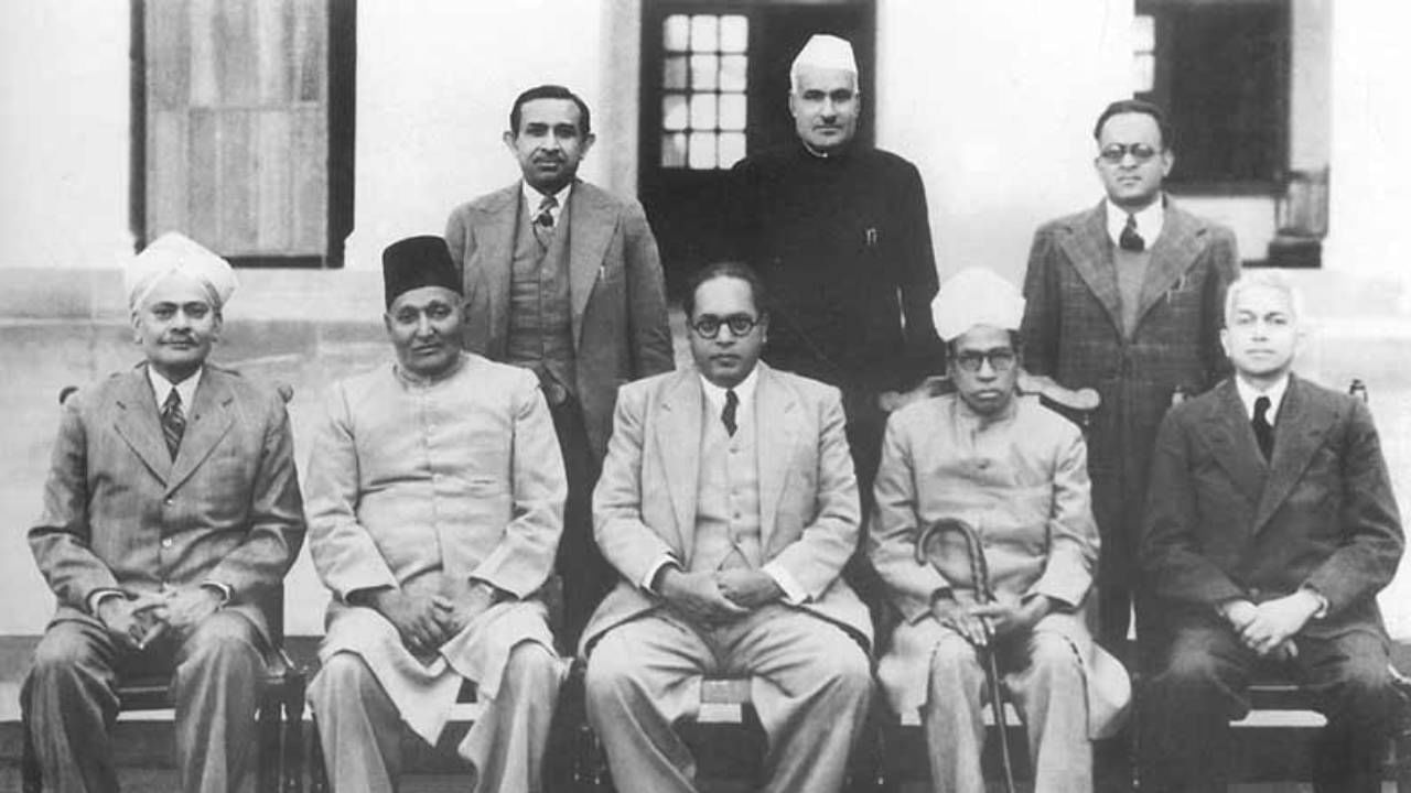 Ambedkar and other members of the Drafting Committee 