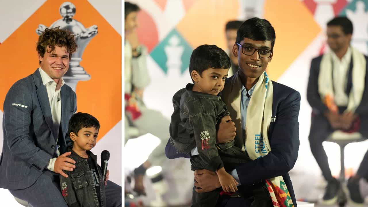 Indian Chess News: আন্তর্জাতিক দাবার টুর্নামেন্টে শহরে চাঁদের হাট, মুখোমুখি কার্লসেন-প্রজ্ঞানন্দ! Indian Chess News: আন্তর্জাতিক দাবার টুর্নামেন্টে শহরে চাঁদের হাট, মুখোমুখি কার্লসেন-প্রজ্ঞানন্দ!