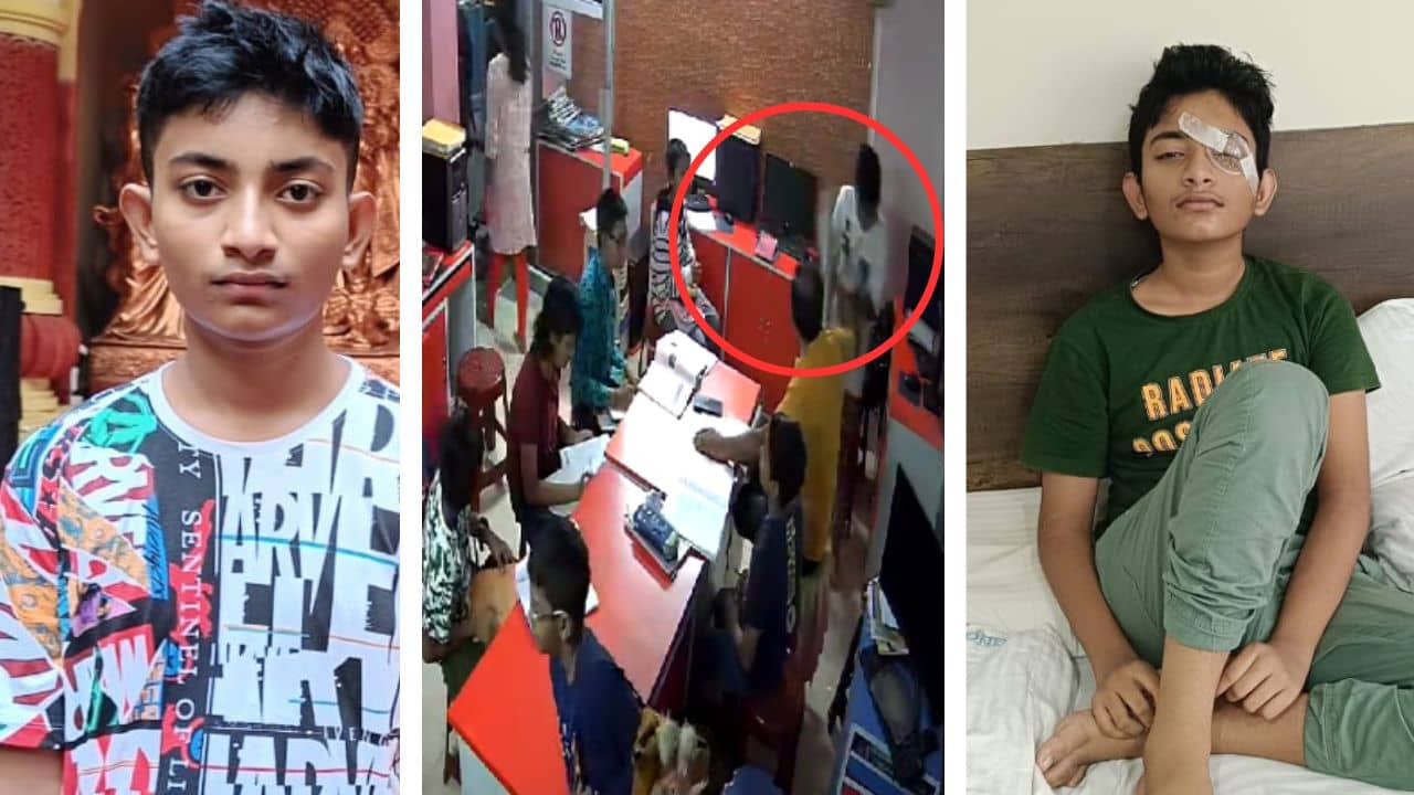 Shyamnagar: কম্পিউটার ক্লাসে ছাত্রকে খাতা দিয়ে মার শিক্ষকের, দৃষ্টিশক্তি হারাতে বসেছে সপ্তম শ্রেণির পথিকৃৎ