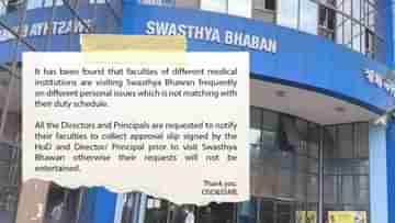 Swasthya Bhawan: চিরকুট নিয়ে এলে তবেই স্বাস্থ্য ভবনে ঢুকতে পারবেন ডাক্তাররা, হোয়াটস অ্যাপে নতুন বার্তা